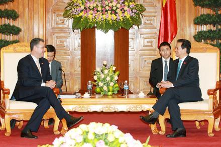 นายกรัฐมนตรีให้การต้อนรับรัฐมนตรีช่วยว่าการกระทรวงพาณิชย์สหรัฐ